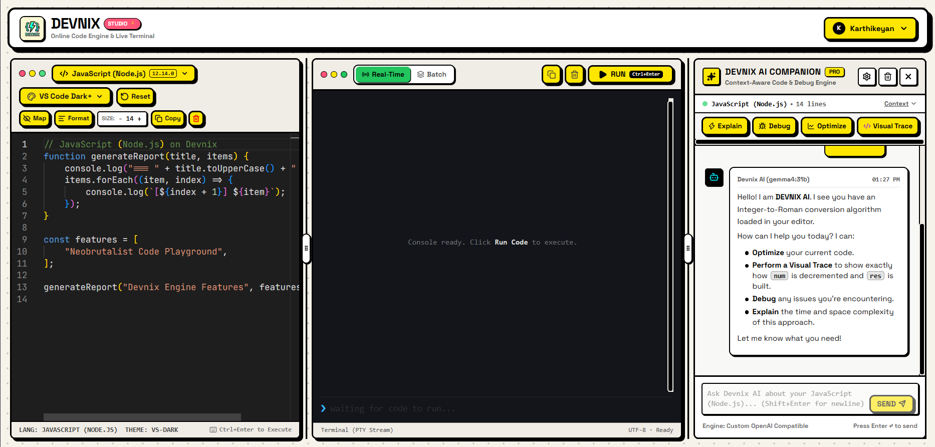 Devnix Cloud IDE & Engine
